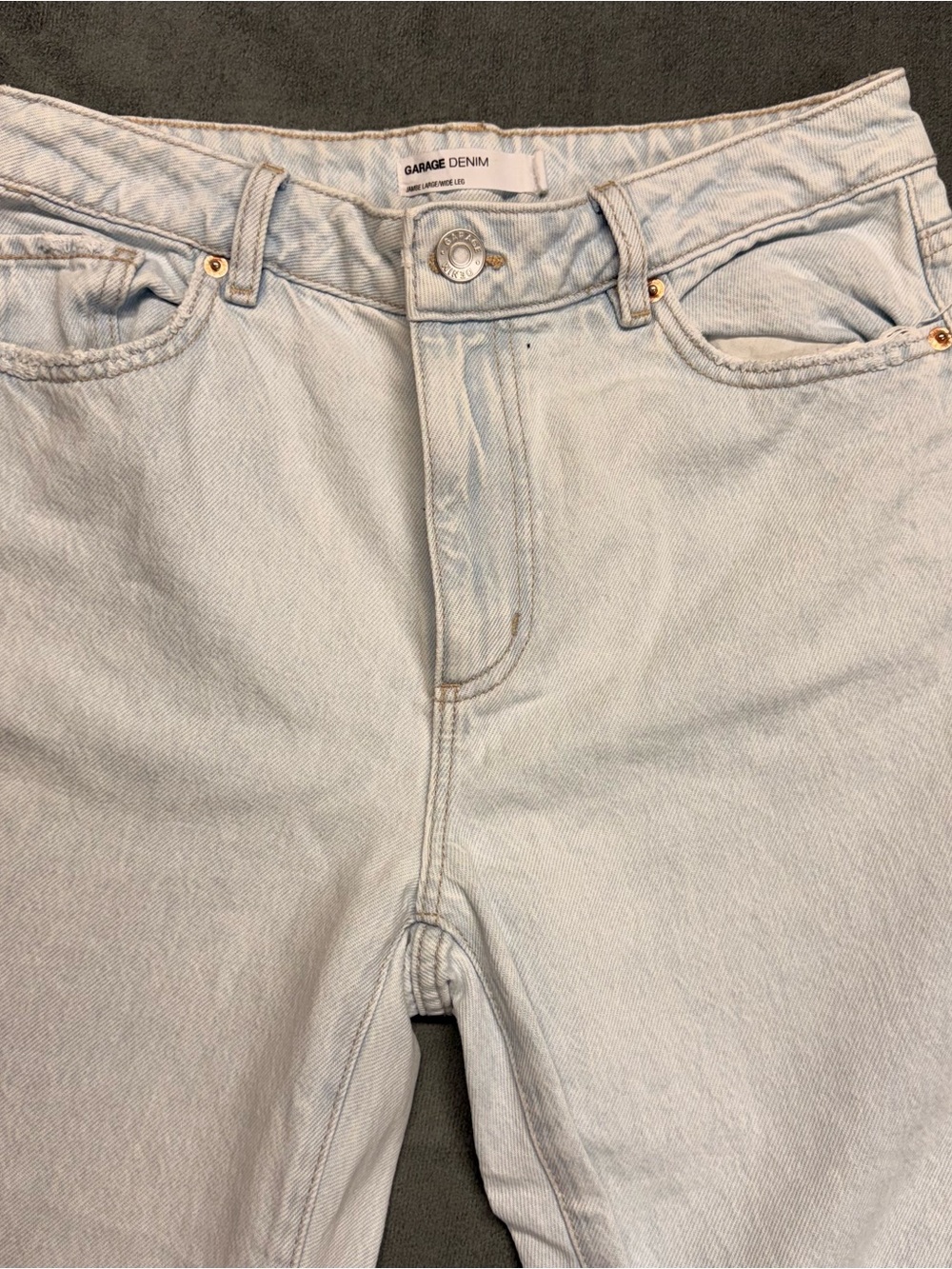 Garage Light Blue Flare Jeans